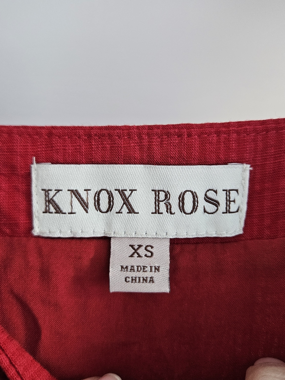Knox Rose Red Midi Dress with White Embroidery Tiered Sundress - XS - Picture 4 of 5